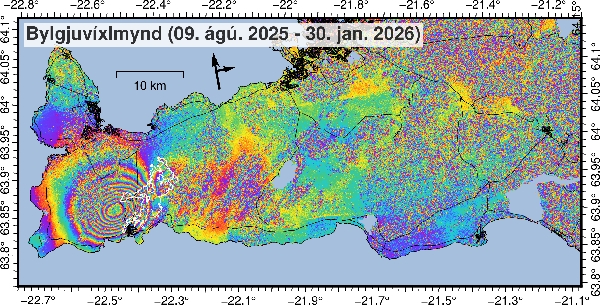 화산 지하 마그마 추척에 다른 지표 팽창(융기) 이미지 대표이미지